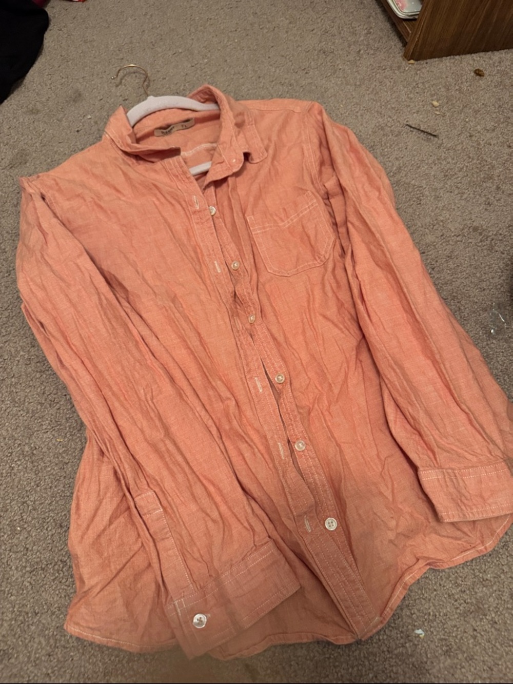 Old Navy Peach Button-Up Skirt